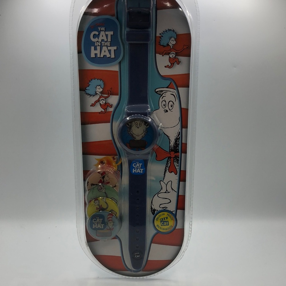 NWT Cat in the Hat Blue Kids Watch Dr Seuss